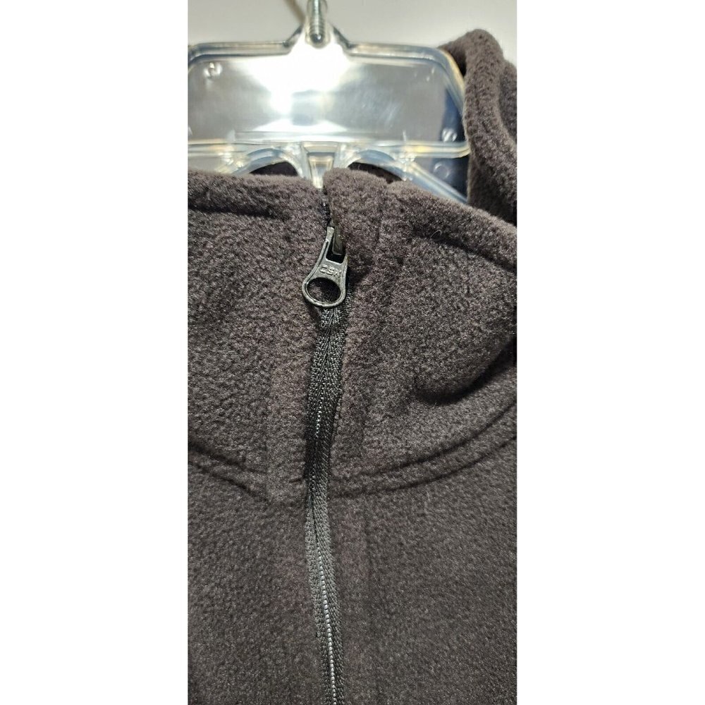 ATHLETIC Works Womens Polar Fleece Jacket Black Fleece Full Zip Pockets Size S - Picture 3 of 11